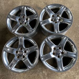 TOYOTA トヨタ アリスト 純正 JZS160 JZS161 V300 ベルテックス メッキ ホイール 4本セット 17×8J +50 5穴 PCD114.3 中古品