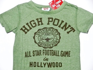 OFFICIAL TEAM/オフィシャル チーム HIGH POINT Tシャツ☆グリーン120cm