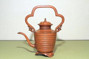 【游】古根来塗 湯桶 [バーミングハム美術館所蔵品 同手] | 水注 酒注 漆器 輪島塗 秀衡塗 合鹿椀 民藝 柳宗悦 村瀬治兵衛 古美術 江戸 