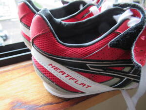 アシックスASICS陸上スパイクHEATFLAT FR3 ヒートフラット　TTP771　24.5cm 100m～1500m・ハードル・走幅跳・三段跳等