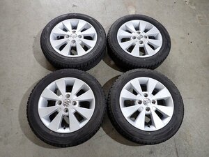 YS12906【送料無料155/65R14】スズキ純正 ワゴンR純正 スペーシア ラパン等 中古スタッドレス ★14×4.5J 100/4H ET45★1円スタート