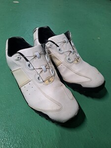 中古 BOA Footjoy EXL スパイクレスゴルフシューズ ホワイト フットジョイ