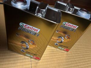 【新品・未使用】4L×2本 カストロール パワーワン CASTROL POWER1 4T 10W-40 エンジンオイル 4サイクルエンジン用 2輪車 バイク用 MA2 