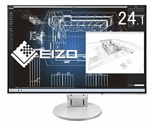 【中古】EIZO FlexScan 24.1インチ ディスプレイ モニター (WUXGA/IPSパネル/ノングレア/ホワイト/5 無輝点) EV2456-RWT