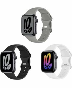 3本セット アップルウォッチ バンド iwatch series Ultra/8/7/6/5/4/3/2/1/SE スポーツバンド 交換用ベルトiwatch 42/44/45/49mm シリコン