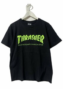 スラッシャー THRASHER ロゴプリント 半袖 Tシャツ M ブラック トップス メンズ