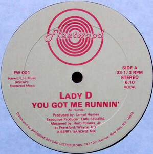 Lady D You Got Me Runnin 12 Fleetwood Records