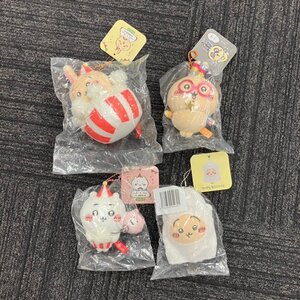 【80】1円～ 未開封保管品 ちいかわ ぬいぐるみ まとめ売り 4体セット うきうきマスコット たこイカ 輪っかをつけたうさぎ