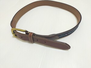 トミーヒルフィガー TOMMY HILFIGER ベルト　ブラウン ネイビー 革 belt ファッション 小物 アクセサリー レザー 皮 ビジネス カジュアル