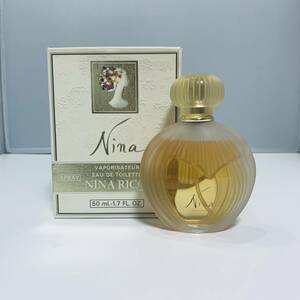 K0343 NINA RICCI VAPORISATEUR ニナリッチ ニナ 50ml オードトワレ 残たぶん90％以上 