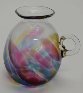 MURANO ムラノガラス ベネチアングラス 一輪挿し 小瓶 ミニ花瓶 ガラス マルチカラー 高さ約6.7㎝