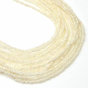 希少!!砂ケシ!!◆アコヤ本真珠7連砂ケシパールネックレス◆J 約4.5g 約52.0cm pearl パール jewelry necklace ジュエリー DE0/EA0