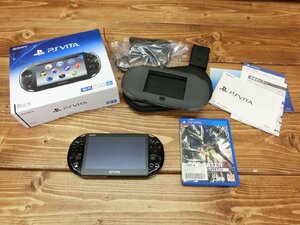 【Y-0057】SONY PlayStation VITA プレイステーションヴィータ PSVita 本体 黒 ブラック PCH-2000 初期化済 ソニー 現状品【千円市場】