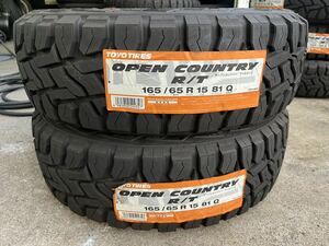 在庫一掃！！新品・未使用！！ＴＯＹＯ　オープンカントリーＲ／Ｔ　１６５／６５Ｒ１５　８１Ｑ　２本　軽自動車　ハスラー　タフト