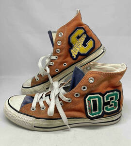 ★【CONVERSE】ALL STAR LETTERED Hi コンバース オールスター ヴィンテージ オレンジ ハイカットスニーカー 5 1/2