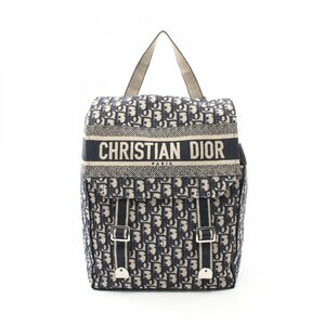 ディオール オブリーク ブランドオフ Dior キャンバス リュックサック バックパック ジャガード 中古 レディー