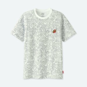 ラスト2点★ 任天堂 ユニクロ スーパー マリオ Tシャツ XLサイズ 白 黒 ファミコン ゲーム 昭和 レトロ グラフィック