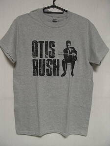 即決★新品ブルースＴシャツ★オーティス・ラッシュ★OTIS RUSH★グレーボディ×ブラックプリント★S/M/Lサイズ対応可能