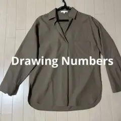 drawing numbers ウールシャツ