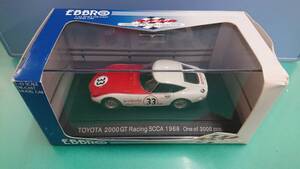 EBBRO エブロ 1/43 TOYOTA 2000GT Racing SCCA 1968 レッド×ホワイト