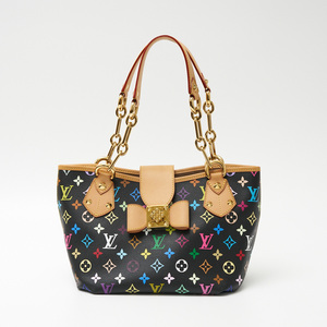 LOUIS VUITTON ルイヴィトン アニーMM M40308 ショルダー ハンドバッグ モノグラム・マルチカラーキャンバス×レザー ブラック