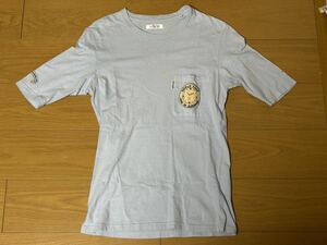 HOLLYWOOD RANCH MARKET 水色半袖Tシャツ サイズ1 日本製 ハリウッドランチマーケット