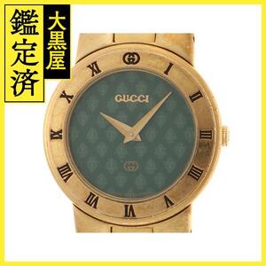 GUCCI　グッチ　3300L　GP　女性用クオーツ時計【473】