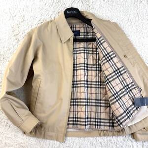 未使用級2way BURBERRY LONDONジップアップライダースジャケット XL.LL～L 2wayキルティングライナー付ノバチェック柄バーバリーロンドン