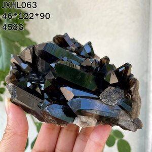 【限定品】AAAAAAAA級【魔除け】◆天然モリオン(黒水晶）クラスター0531-YS-HL063-138D