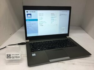 ジャンク/ TOSHIBA dynabook R63/DN PR6DNTC4447BD1 Intel Core i5-8250U メモリ8.19GB SSD256.06GB 【G27531】