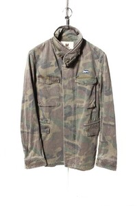 エム M 17AW ジャケット M-65 迷彩 カモフラ コットン L 緑 グリーン /☆t0424 メンズ