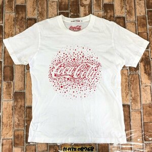 UT UNIQLO ユニクロ × Coca-Cola コカコーラ メンズ スパークリングプリント 半袖Tシャツ M 白