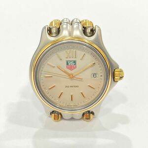 中古 美品 稼働品 TAGHEUER タグホイヤー S05.013M セルシリーズ プロフェッショナル QZ クォーツ アイボリー文字盤 SS×GP メンズ 腕時計