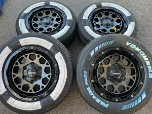 新品PARADA付 超美品 レイズ チームデイトナ M9 16インチ 6.5J+38 215/65R16 109/107S 200系ハイエース レジアスエース ホワイトレター