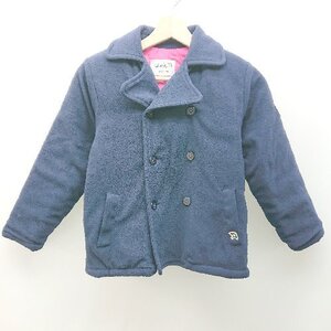 ◇ ArnoldPalmer 子供服　キッズ 子供服 シンプル フリース 冬物 長袖 ジャケット サイズ130 ネイビー レディース E