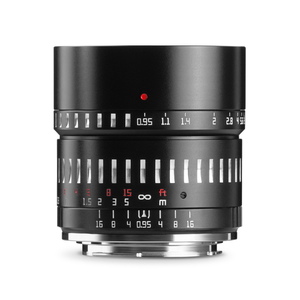 銘匠光学 TTArtisan 50mm f/0.95 C ソニーEマウント APS-C ブラック×シルバー 中望遠 eマウントレンズ