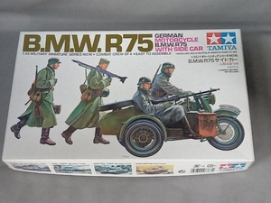 プラモデル タミヤ ドイツ B.M.W. R75 サイドカー(人形4体つき) 1/35 ミリタリーミニチュアシリーズ No.16