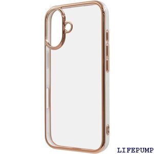 イングレム iPhone 16 ケース クリア 保護 ケース ホワイト_ゴールド IN-P46CC17/WGD 3212