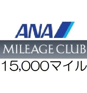 【即決 匿名】全日空ANA15,000マイル　希望の口座へ加算