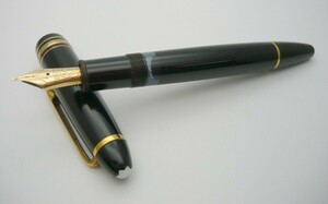 1000円スタート 万年筆 MONTBLANC モンブラン マイスターシュテュック No.146 ペン先4810 14C 585刻印 ブラック×ゴールド 文房具 5 G10013