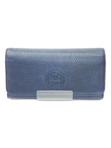 TORY BURCH◆長財布/レザー/BLK/無地/レディース/トリーバーチ/ブラック/黒/