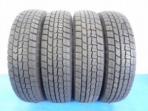 ダンロップ WINTER MAXX WM02 145/80R12 74Q★8.5-9.5分山 2022年製 4本 中古 スタッドレス【福島発 送料無料】FUK-E15035★冬