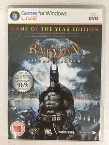 ●○D790 Windows XP/Vista BATMAN ARKHAM ASYLUM GAME OF THE YEAR EDITION 海外版○●