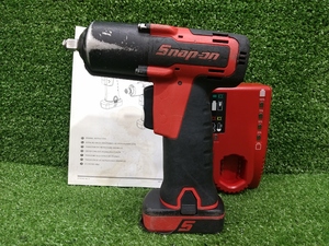 中古 Snap-on スナップオン 14.4V 3/8 コードレスインパクトレンチ CTJ761A + 2.0Ah バッテリー 充電器 付