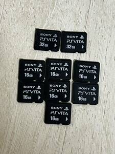 SONY PSVITA メモリーカード 32GBx2本 16GBx7本 合計9本まとめ 初期化
