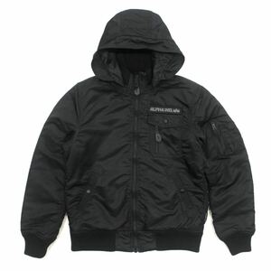 アルファ インダストリーズ ALPHA INDUSTRIES THERMOLITE フーテッドリブジャケット 黒 ミリタリー サーモライト 中綿