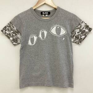 AD2011 BLACK COMME des GARCONS EYE アイ 目 Tシャツ グレー Sサイズ ブラック コムデギャルソン 半袖 カットソー Tee archive 3070408