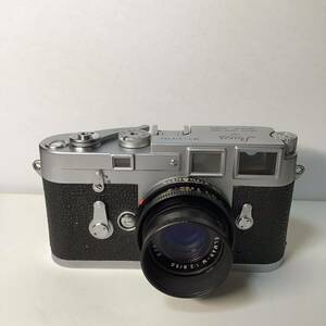 ライカ M3 ダブルストローク レンズ,フード付 レンジファインダー フィルムカメラ Leica Leica Elmar-M