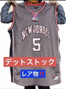 新品デットストック！ニュージャージー ネッツ(現ブルックリンネッツ)大きいサイズ　4XL NBA バスケットボール　ユニフォーム