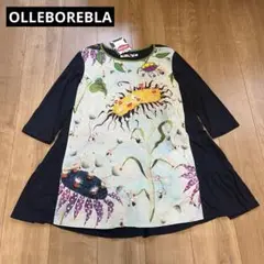 【新品タグ付き】OLLEBOREBLA アルベロベロ　チュニック　ビーズ　紺　青